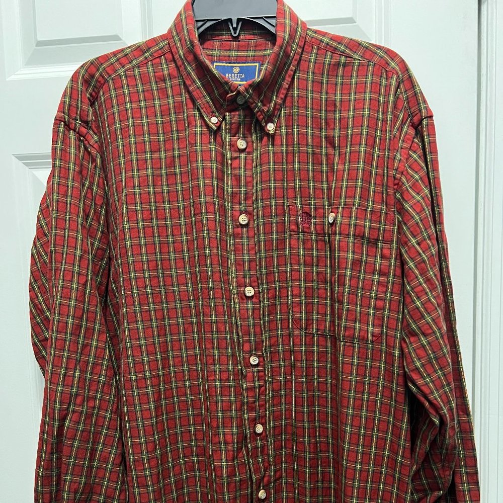 Beretta large plaid long sleeve shirt